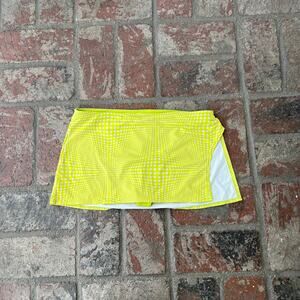 Frankies Bikini Bottom Skirt Neon Size S